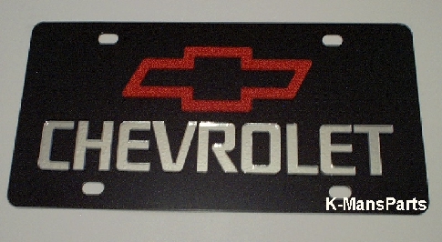 Chevrolet and Bowite (red/mirror) C/S plate