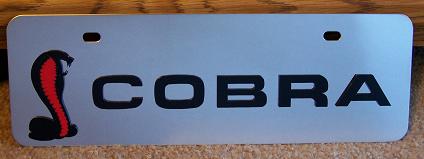 Mustang Cobra black s/s plate half high