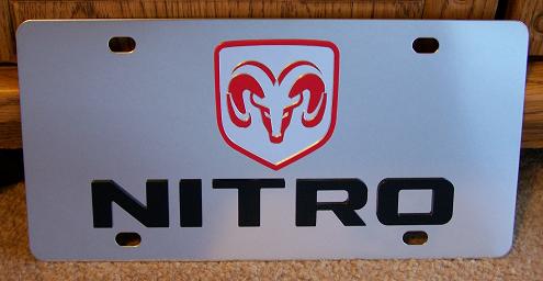 Dodge Nitro (red/black) S/S plate
