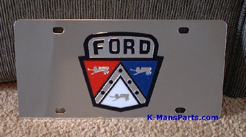 Ford Retro emblem s/s plate