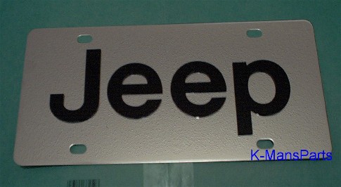 JEEP Black s/s plate