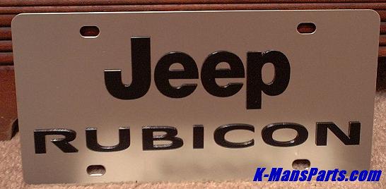 JEEP Rubicon Black s/s plate