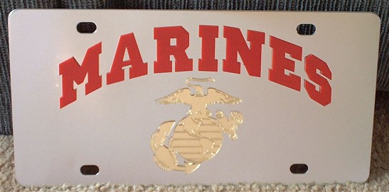 Marines Corps emblem (red/gold) s/s plate