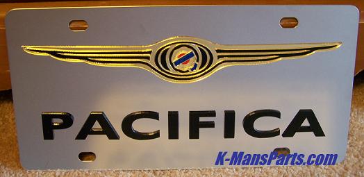 Chrysler Pacifica (black/color) S/S plate