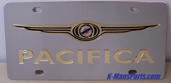 Chrysler Pacifica (gold/color) S/S plate