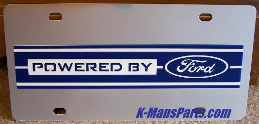 Powered by Ford (blue) s/s plate