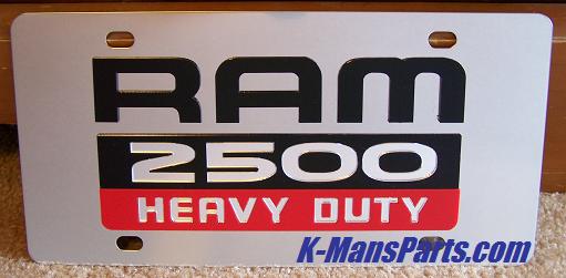 Dodge Ram 2500 Heavy Duty (red/black) S/S plate