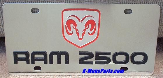 Dodge Ram 2500 (red/black) S/S plate