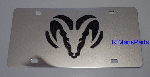 Dodge Ram Black S/S plate