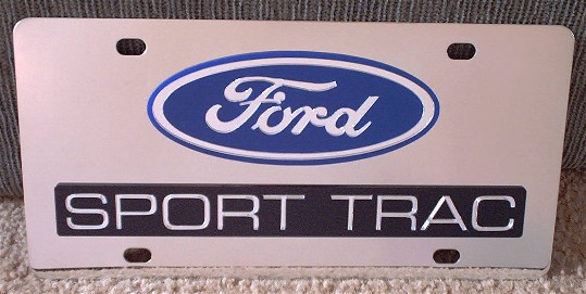 Ford Sport Trac s/s plate