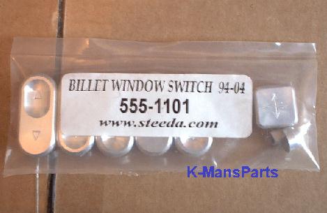 Steeda Mustang billet aluminum switches 1994-2004