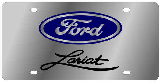 Ford Lariat vanity license plate tag