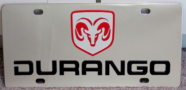 Dodge Durango vanity license plate car tag