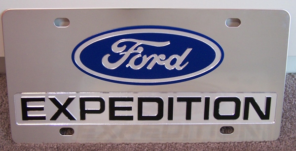 Ford Expedition vanity license plate car tag