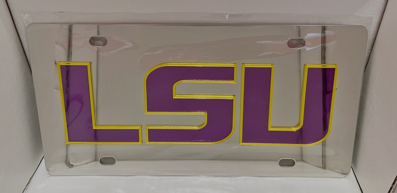 Louisiana State LSU Tigers vanity license plate...