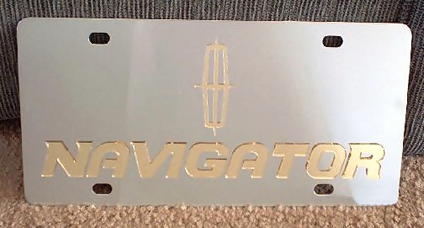 Lincoln Navigator vanity license plate tag