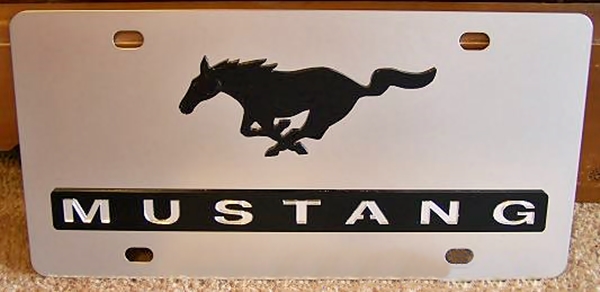 Mustang 2005 & up running horse vanity license ...