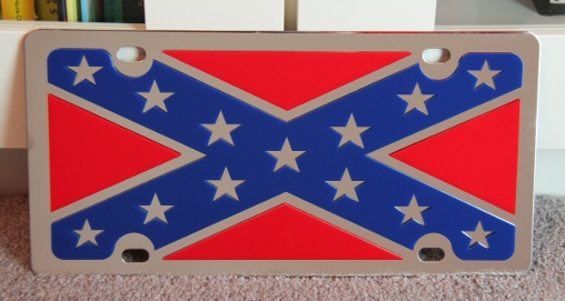 Ford rebel flag license plate #7
