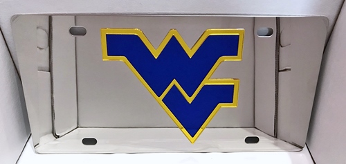 West Virginia Mountaineers vanity license plate...