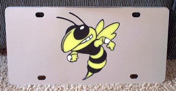Georgia Tech Yellow Jackets mascot vanity license plate car tag
