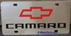 Chevrolet Camaro stainless steel vanity tag