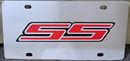 Chevrolet SS Super Sport red vanity license plate car tag