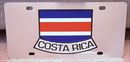 Costa Rica flag vanity license plate