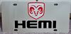 Dodge Ram Hemi vanity license plate car tag