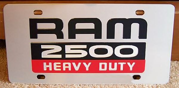 Dodge Ram 2500 Heavy Duty vanity license plate car tag