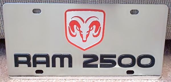 Dodge Ram 2500 vanity license plate car tag