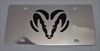 Dodge Ram black vanity license plate car tag