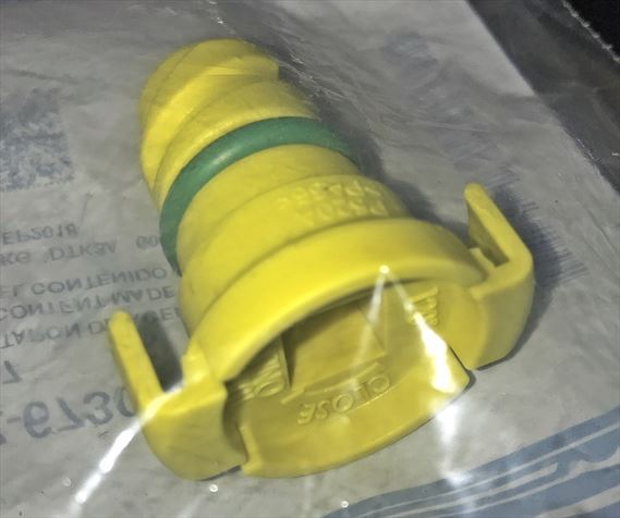 Ford yellow plastic engine oil drain plug