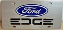 Ford Edge Black vanity license plate car tag