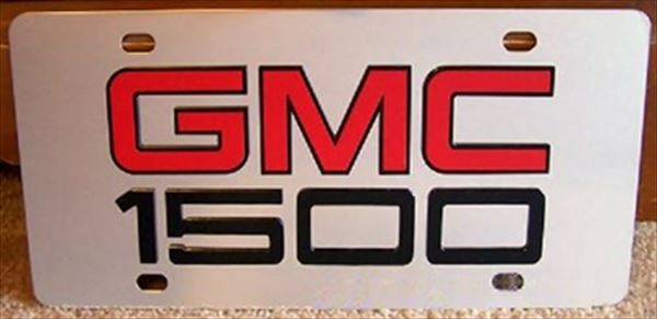 GMC 1500 vanity license plate