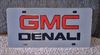 GMC Denali vanity license plate tag