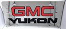 GMC Yukon vanity license plate tag