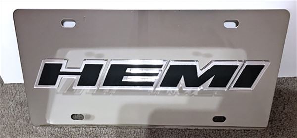 HEMI Dodge Jeep Chrysler vanity license plate tag