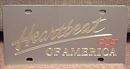 Chevrolet Heartbeat of America gold vanity license plate car tag