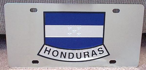 Honduras flag vanity license plate tag