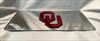 Oklahoma Sooners vanity stainless steel license plate tag