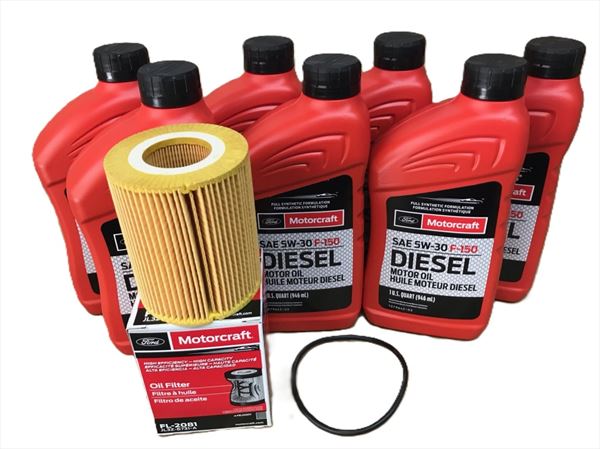 2018-2021 F150 3.0 Power Stroke Diesel Motorcraft Oil 5w30 change kit