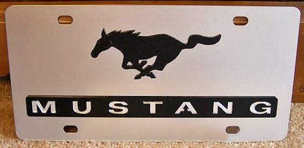 Mustang 2005 & up running horse vanity license plate