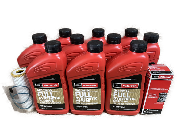 2017-2020 GT350 5.2 Motorcraft 5W-50 Full Synthetic Oil change kit