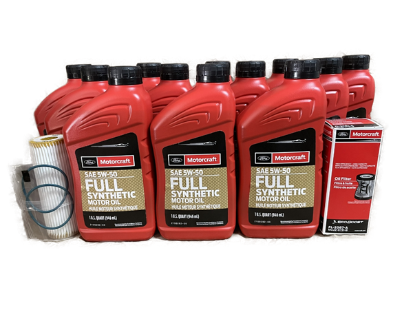 2020-2023 GT500 5.2 Motorcraft 12qt 5W-50 Full Synthetic Oil change kit